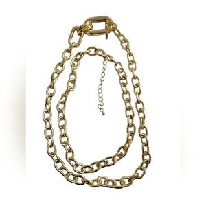 Golden Stainless Steel Stackable Necklace